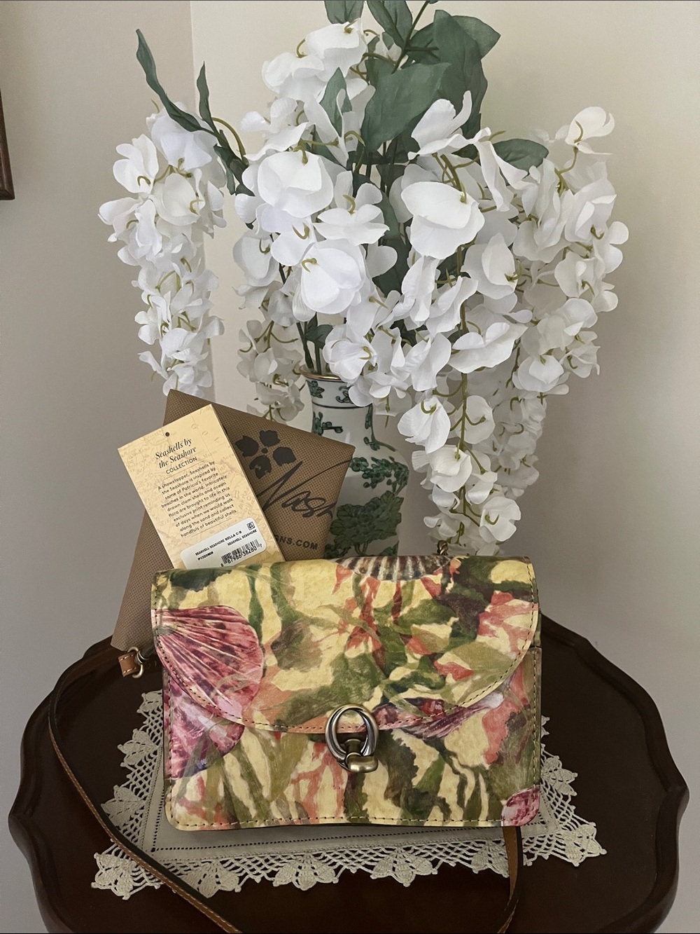 Patricia Nash Seashell Seashore Bella crossbody.